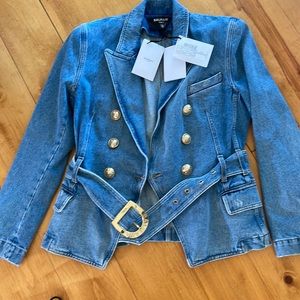 Authentic balmain jacket size 44 euro or 10 us or 8 slim fit